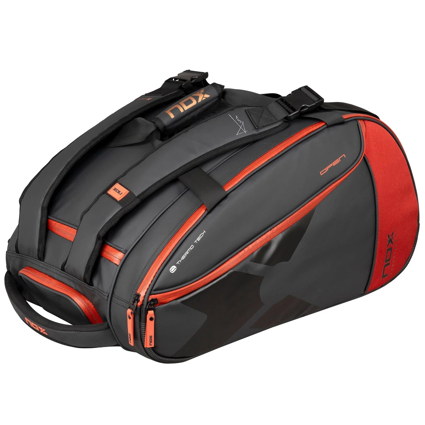 Paletero NOX LUXURY OPEN SERIES negro/rojo