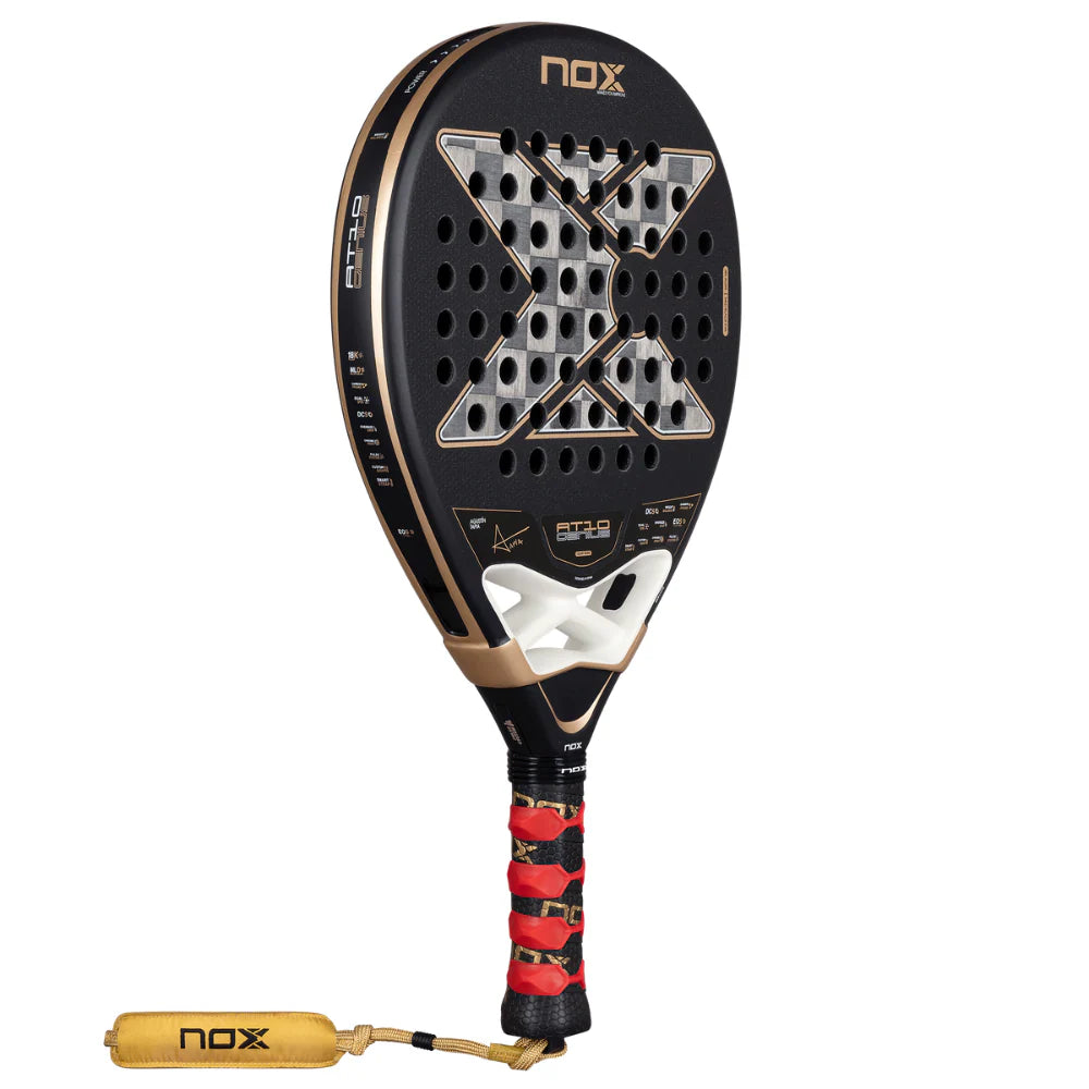 Pala de Padel Nox AT10 Genius 18K Alum +Overgrip + Protector