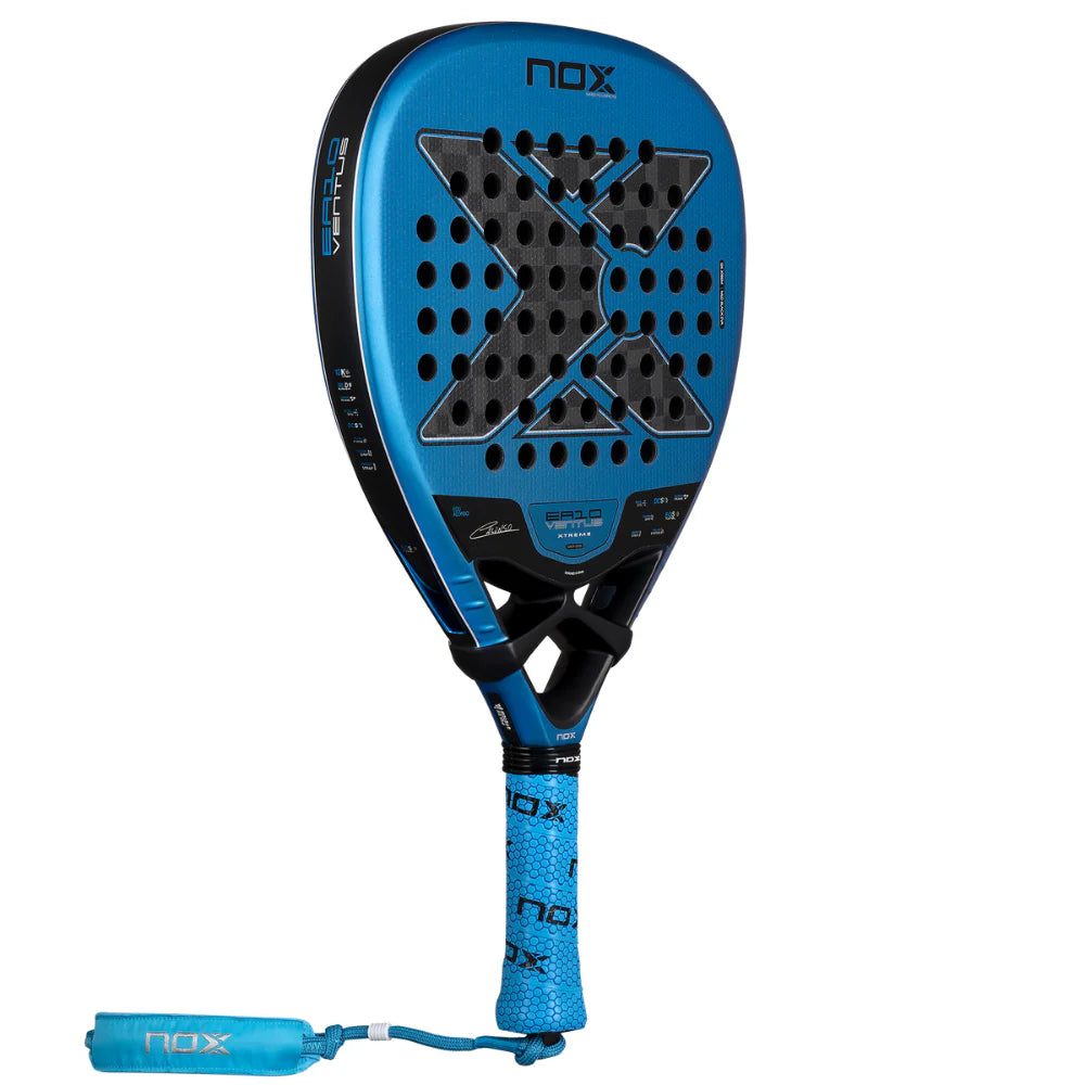 Pala de Padel Nox EA10 Ventus Attack 12K Xtreme by Edu Alonso  +Overgrip + Protector